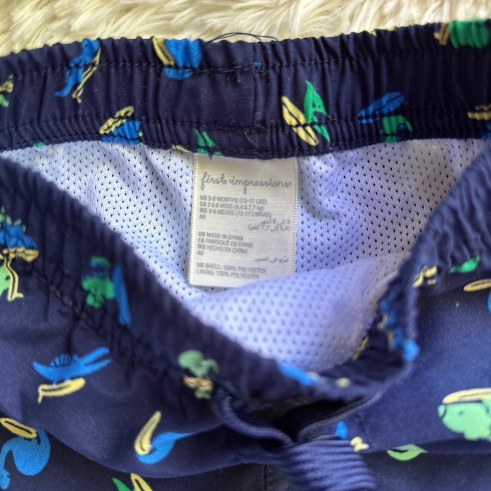 Yellow Dinosaur Rash Guard Set - Picture 4 of 6